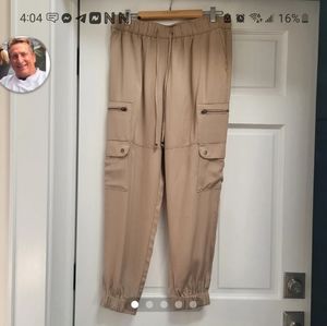 NWOT NEVER Worn Pair Tan Cargo Pants Size Med by Banana Republic